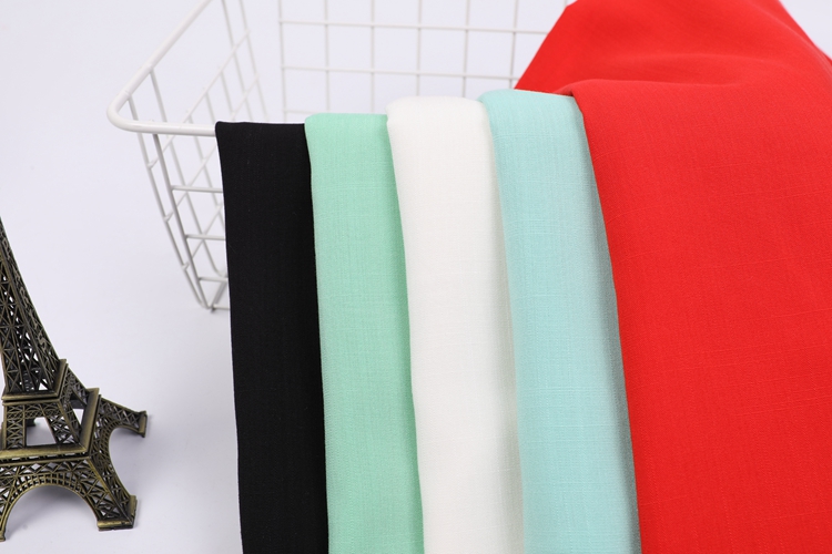 Wysokiej jakości ekologiczne fabryki tkane barwione slub spun 100%rayon tkanina