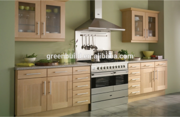 Beech Wooden Kitchen Cabinet Simple Design