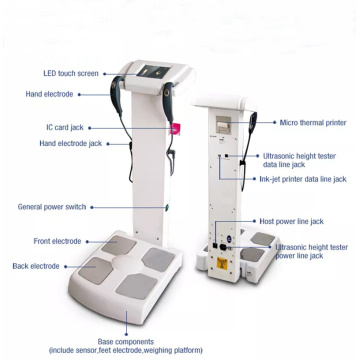 Analisador de gordura Composição do corpo humano Analise o analisor