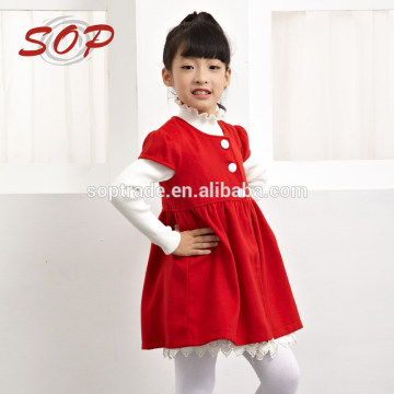 Children winter clothing girls lovely red dress coat kids clothes jackets coats