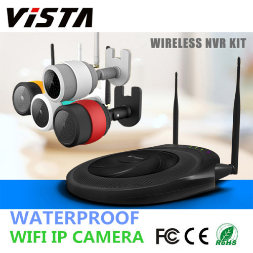 4 Kanal h. 264 Wifi IP Kamera mit NVR-Kit wetterfest