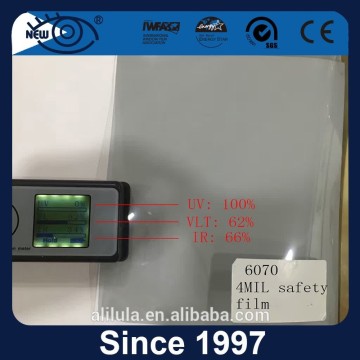 New products 100% UV proof security and UV filter window films for car and building glasses
