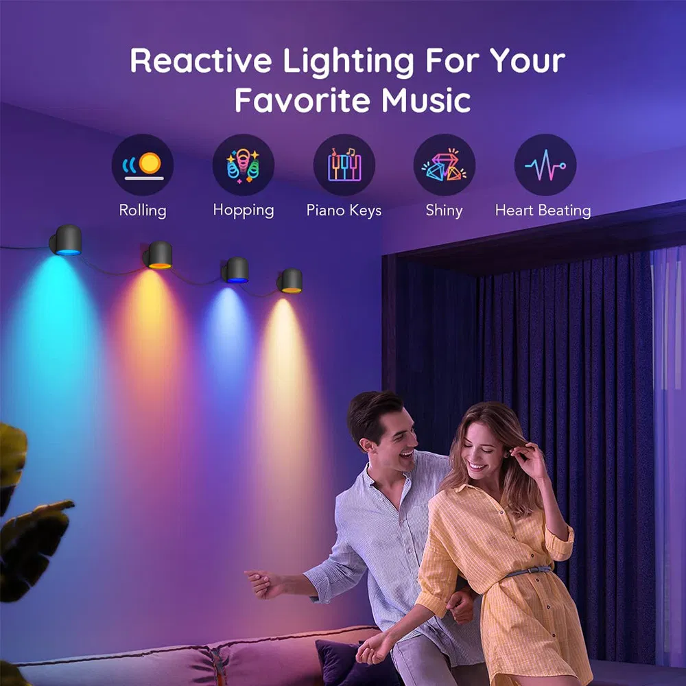 LED Graffiti Intelligence, Music Synchronization, WiFi Multi-Color Lights