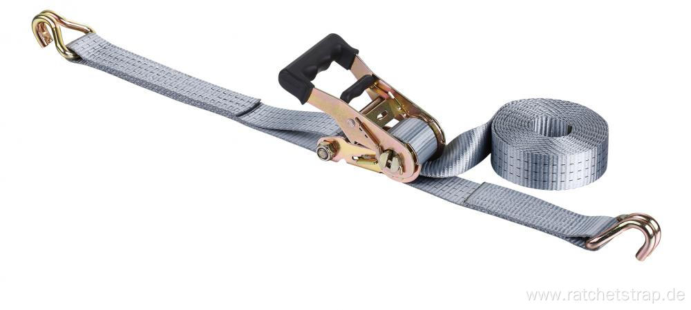 35mm Rrope Ratchet Lashing Belt Strap with Soft Rubber Handle