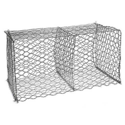 Flood control wire twisted weave Hexagonal gabion