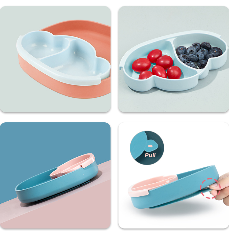 Square Silicone Bowl Kids