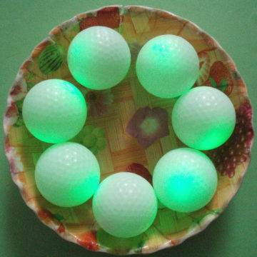 Flashing led golf ball