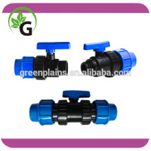 20mm PP irrigation Compression coupling valve for irrigation system
