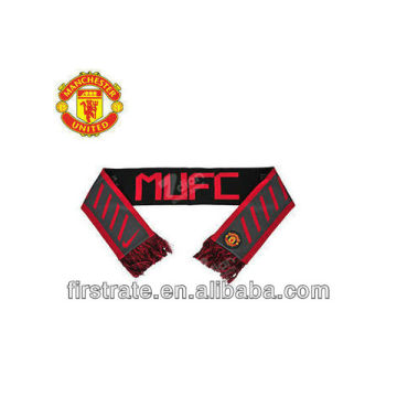 2013 Acrylic football scarf with logo FSN19