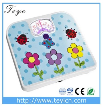 Electronic floor weighing scale, mechanical digital platform scale