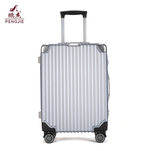 20 inch aluminium travel troli koper bagasi penuh