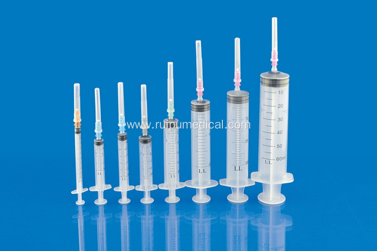 3 Parts Luer Slip Disposable Syrings Medical Injection