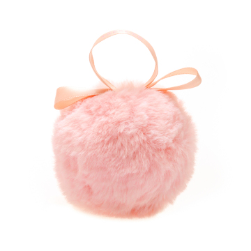 Wholesale Pink Furry Fluffy Puff Ball Makeup Pads