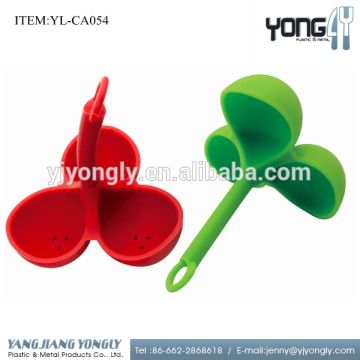 Triple Silicone Egg Poacher Cooker Egg Boiler