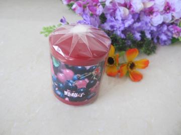 Scented Burgundy Colour Pillar Candle