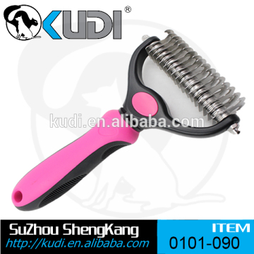 2016 new double sided dog dematting rake comb