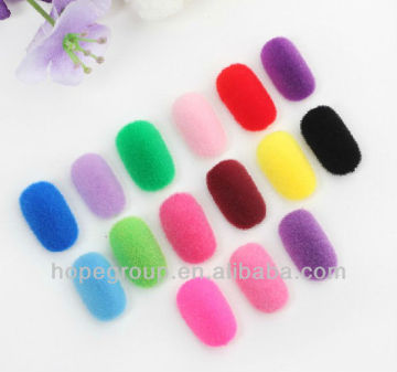 multicolor 12pcs villi nail tips with glue