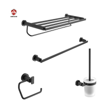 Wall-Mounted Solid Brass Single Bar Towel Rack for Bathroom