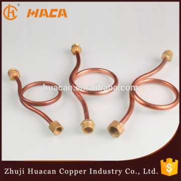 Supply Pressure Meter Red Copper Buffer Tube Connector