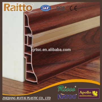 Raitto brand PVC extrusion Profile hard pvc skirting board