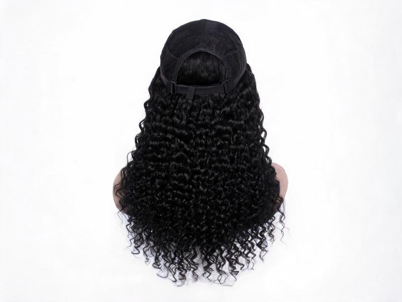 Natural Black Kinky Curly Lace Front Wig Human Hair