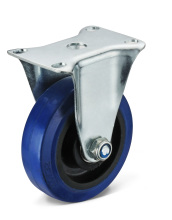 Flat Plate Rigid Elastic Rubber Caster