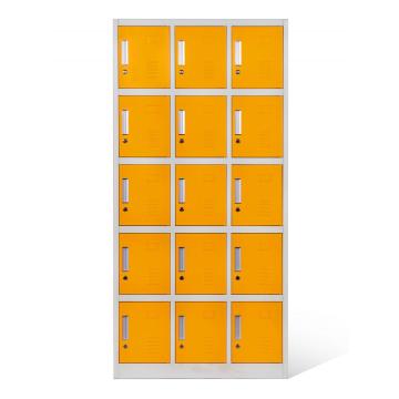 Armoire de rangement de vêtements en métal durable 15 casier de porte