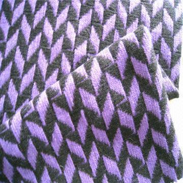 Wool nylon jacquard fabrics