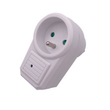 Safety Adapter with One Socket and Surge Protector