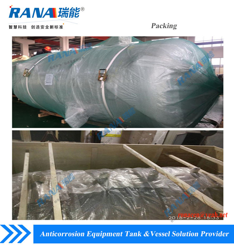 Fluororesin F30 Sheet Lined Steel Tank Anticorrosive Equipment