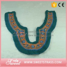 Factroy directly embroidery lace collar embroidery collar motif