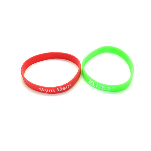 Bracelets imprimés promotionnels de silicone-250 * 12 * 2mm