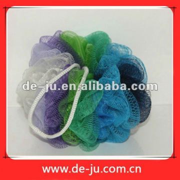 Colorful Netting PE Mesh Bath Sponge Flower Balls