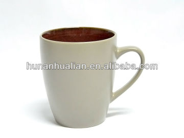 17oz red reactive glaze ceramic stoneware mugs and cups