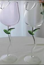 Creative pink Rose Shaped Red Wine Cup