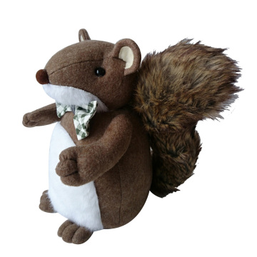 Christmas squirrel shape door stopper