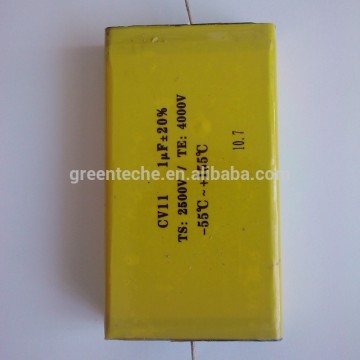 2500V 1uF mica paper capacitor