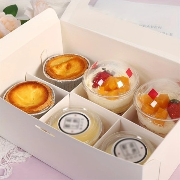white paper bakery boxes