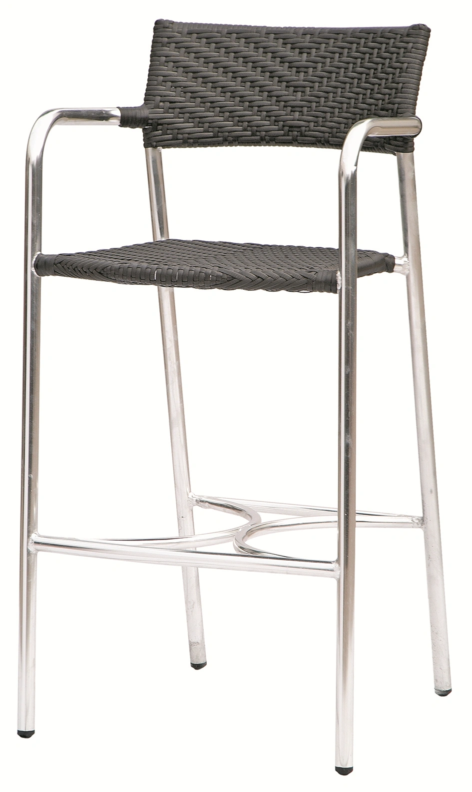 Without Arm Square Seating Stack Black Wooden Pub Stool
