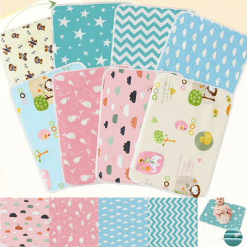 PUDCOCO Waterproof Changing Diaper Pad Cotton Baby Infant Urine Mat Nappy Bed Cover Washable 50*70cm