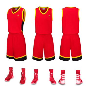 100% polyester sneldrogend basketbaluniform