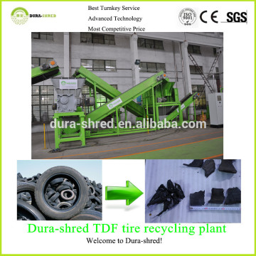 Dura-shred High quality automatic used tire pyrolysis plant for sale