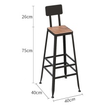 Affordable Wooden-Seat Bar Stools for Cafes and Restaurants