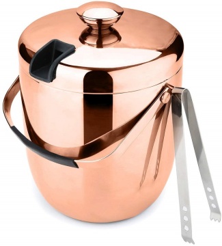 Metal Steel Ice Bucket Set