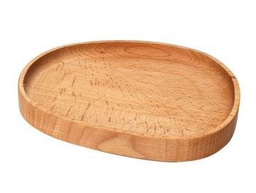Solid Wood Serving Tray Multi-purpose Decorative Plate