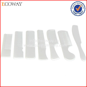 manufacture White cheap hair combs Hotel Plastic Combs