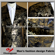 Bronzing fabric /wholesale Bronzing velvet 100% polyester fabric for fashion design suit fabric