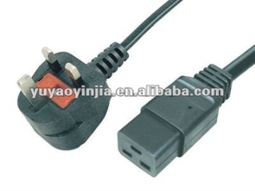 UK Power Cord/UK power plug to IEC C19