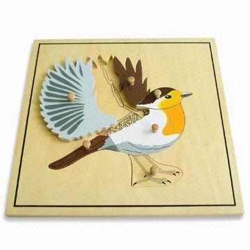 Educational Toy/Bird Skeleton Puzzle, Made of Plywood, Zoology Series