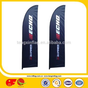 polyester promotional fiberglass feather flag banner